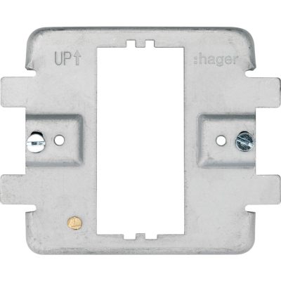 White 3 Gang Grid Plate